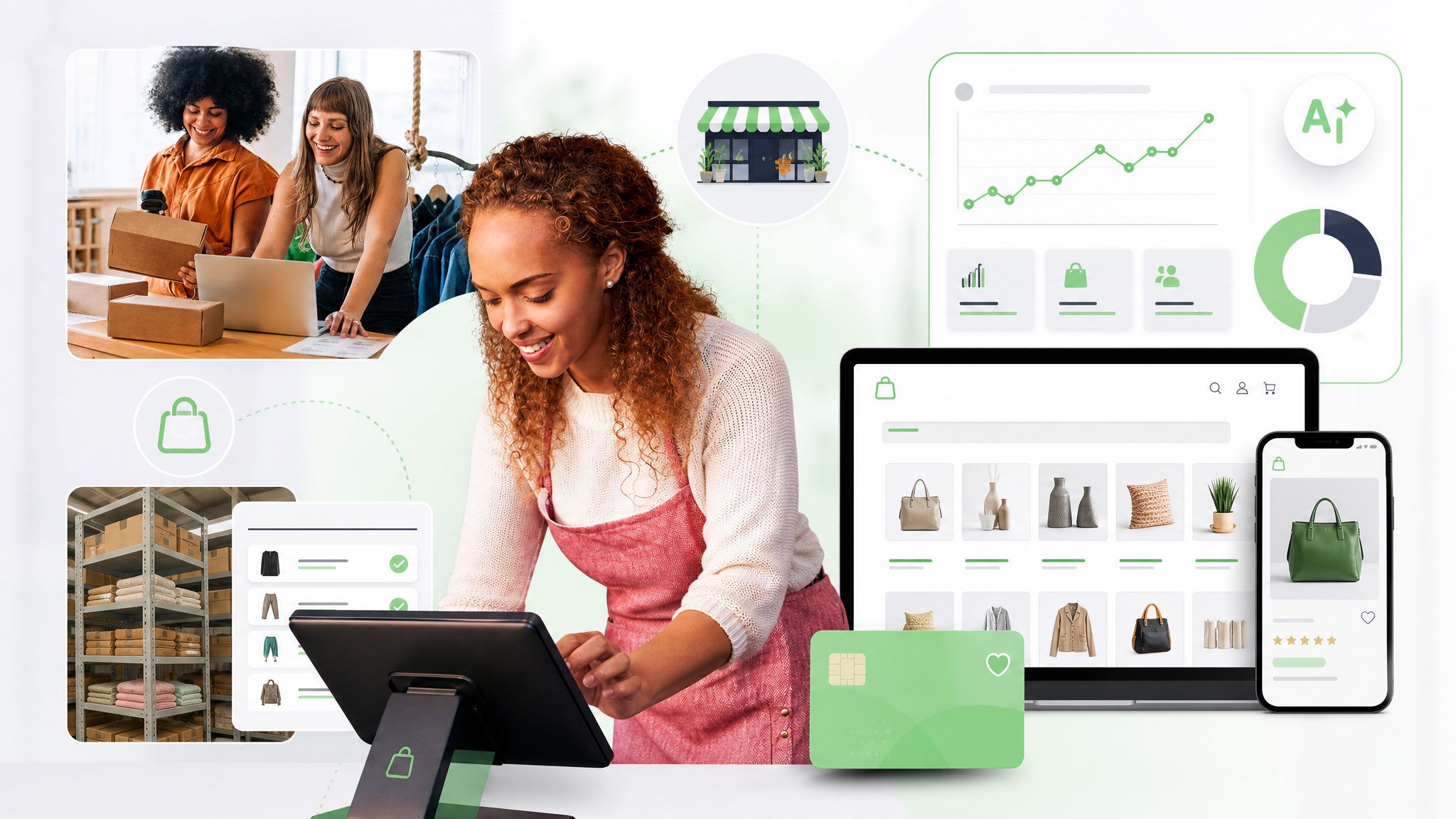 MyShopie enterprise commerce platform running POS, packing, warehouse and storefront for a consumer brand at scale